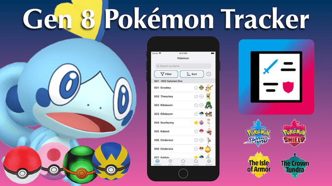 Play 'Amazing Pokémon Sword and Shield Tracker App' Video